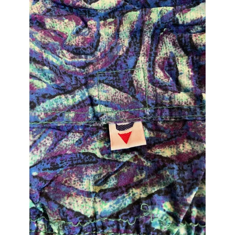 Vintage Bugle Boy Navigata Swim Trunks 80s Shorts 100% Nylon Mesh Lined Large